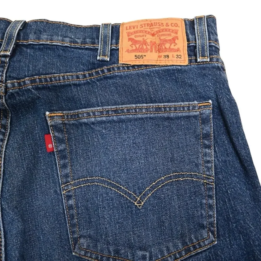 Levi's Men's 505 Straight Leg Jean Size 38X32